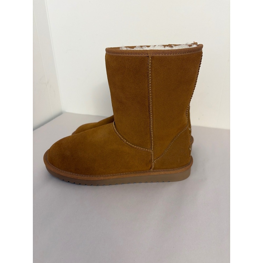 Koolaburra by UGG Koola Short Boots Womens 10 Chestnut Brown 1017090 Cozy - Picture 3 of 9